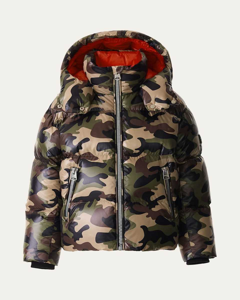 Kid's Jesse Camo Nano Down Jacket, Size 8-14